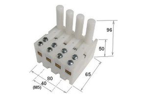 16 morsetti a leva da 12mm per misura 4 fili-a3elettronica.it